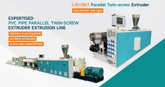 Extruder für PVC-U-Rohrextrusionslinie
